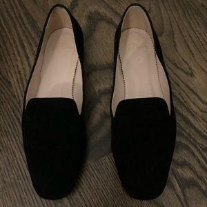 J Crew Black Suede Smoking Slipper - Size 7M
